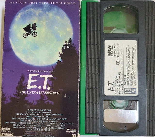 E.T. THE EXTRATERRESTRIAL (VHS 1982) UFO Alien SciFi Adventure Family Movie EUR 1,80 PicClick FR
