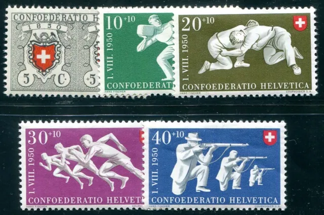 Schweiz 1950 545-549 ** Postfrisch Schöner Satz Pro Patria (F6802