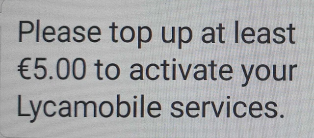SIM CARD LYCAMOBILE Irlanda prepagata rete irlandese lyca ⭐️ vendita flash ⭐️ 2