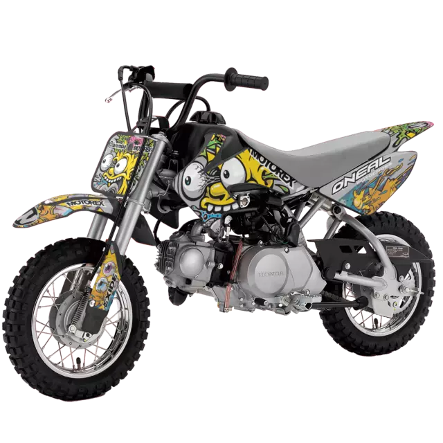 Honda CRF 50 2013 - 2023 Motocross Graphics |  MX Decals Kit Simpson Grey