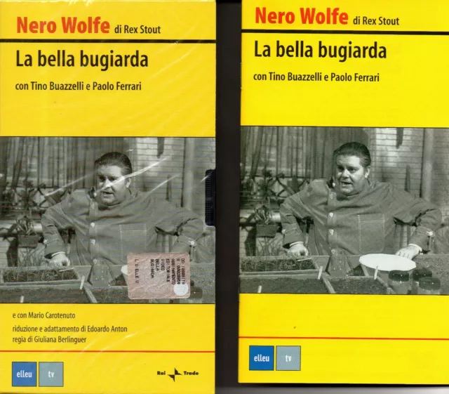 Vhs - Nero Wolfe - La Bella Bugiarda - 2002 Rai - Sigillata + Libretto