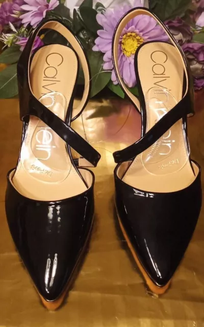Women's Shoes Heels Beautiful Calvin Klein Size 9M Color: Black