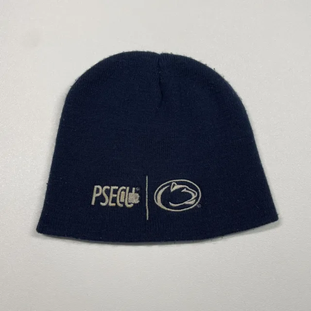 Penn State Nittany Lions Beanie Hat Cap Men’s Navy Blue Football Outdoor PSECU