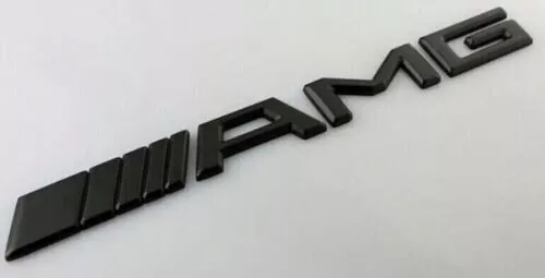 Mercedes-Benz Class “Amg” Rear Boot 3D Matt Black Badge / Emblem Fast Shipping