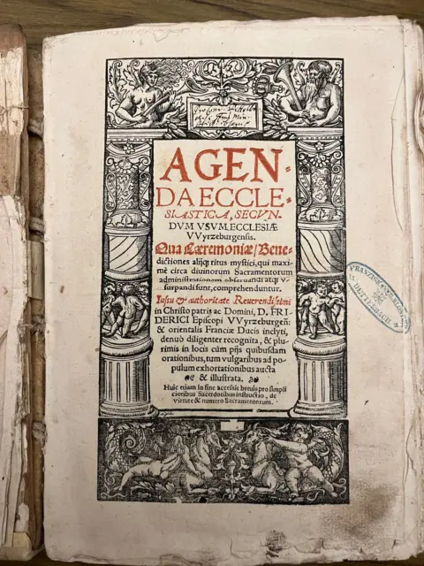 RRR! Agenda ecclesiastica, secundum usum ecclesiae Wyrzeburgensis, Baumann 1564