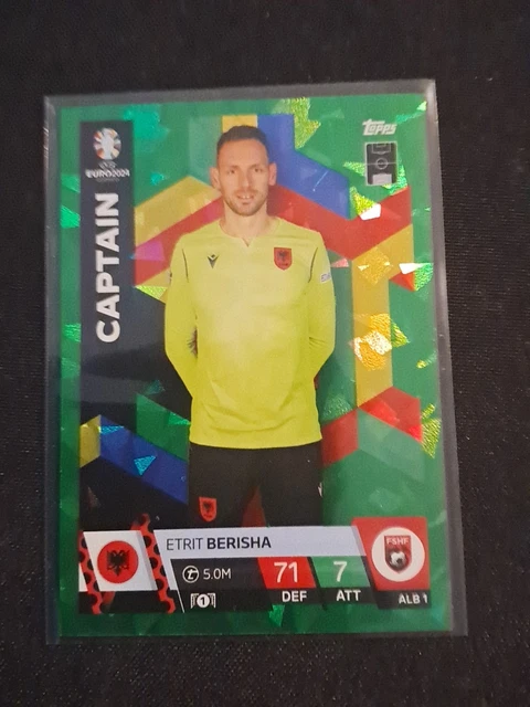 Carte Topps Match Attax Hakan Calhanoglu Turquie – Euro 2024 – Green – NEAR MINT