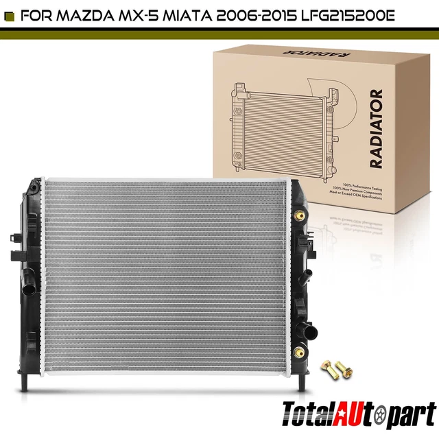 Aluminum Radiator For Mazda Miata 90-97 L4 1.6L L4 1.8L With Trans - View #8