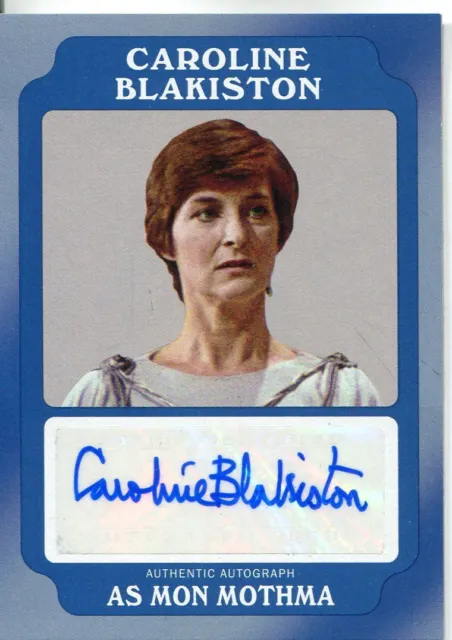 Star Wars Rogue One Mission Briefing Blue Autograph Card Caroline Blakiston