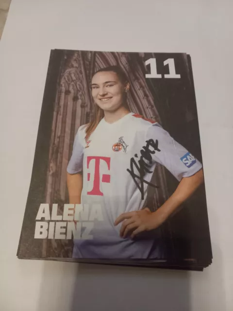 Signierte AK Alena Bienz 1.FC Köln Frauen NEU