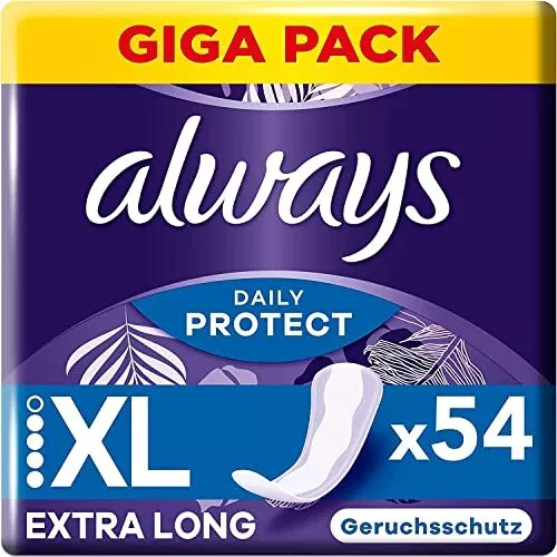 Always Dailies Panty Liners Women Extra Long Daily Protect 64 Pads Giga Pack