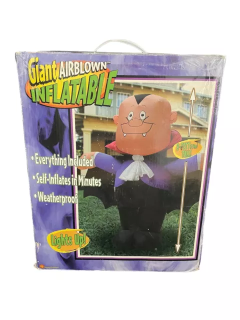 Gemmy Airblown Inflatable Count Dracula Vampire 8-Feet Tall Halloween 2003