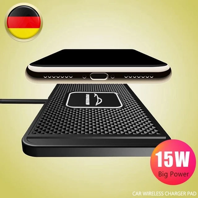 15W Auto Wireless Charger, QC 3.0 Induktive Ladestation Fast Charge Handyhalter