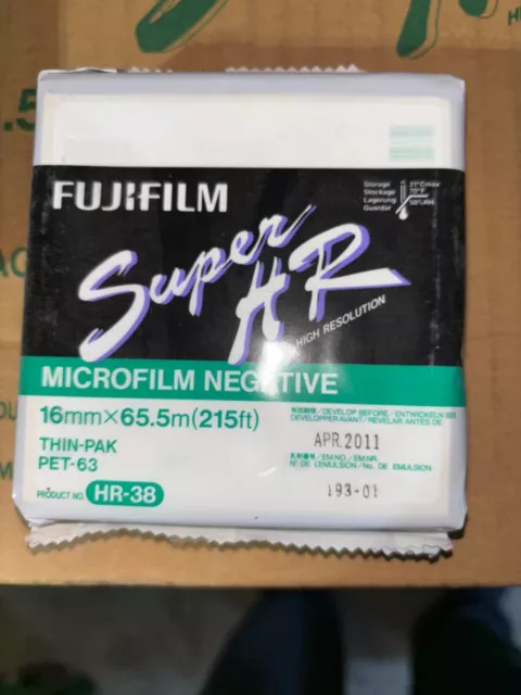 FUJI SUPER HR 16mm x 215' MICROFILM EXP 4/11