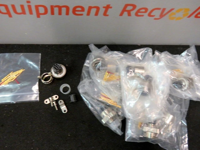 Amphenol ITT Connector Contact Pin Sets Aerospace Military Gold New Lot of 6