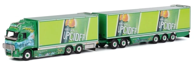 WSI Thomann - Outliner Volvo FH5 Globetrotter TwinSteer Kühlauflieger 01-4814 | - Lkw-Modelle und Baumaschinen-Modelle Online-Shop