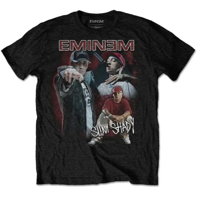 Eminem Slim Shady Collage Images 2 OFFICIAL Tee T-Shirt Unisex