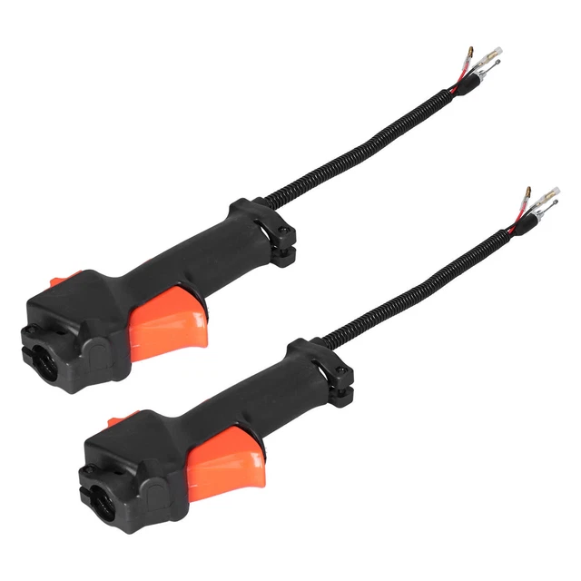 2PCS HANDLE SWITCH Throttle Trigger Holder Cable Assembly Fit for Stihl ...