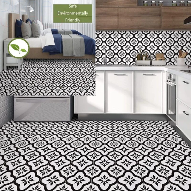 Azulejos adhesivos de piso de vinilo pared propia para cocina...