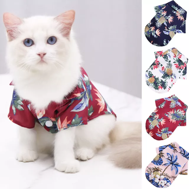Abbigliamento cane-animale domestico camicia stampata casual abbigliamento cucciolo maniche corte E E