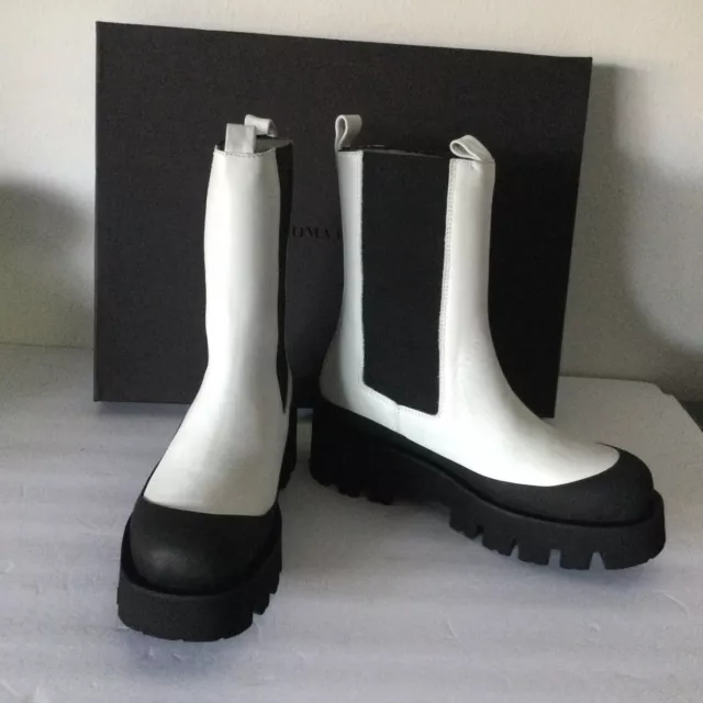 PALOMA BARCELO Charlotta Platform Lug Sole Chelsea Boot Size 39