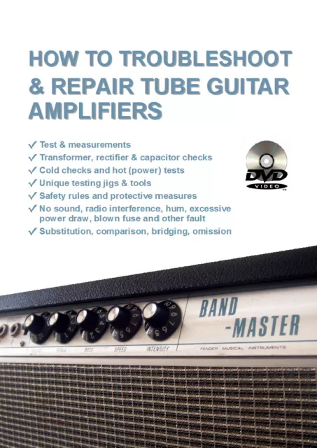 4 DVD set FIX REPAIR TUBE GUITAR AMP troubleshoot valve amplifier for EL84 6L6