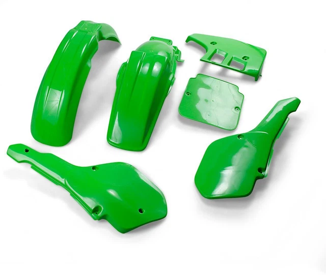 Kawasaki KX80 Green Left Side Plastic Panels Fairings Cowl DF124
