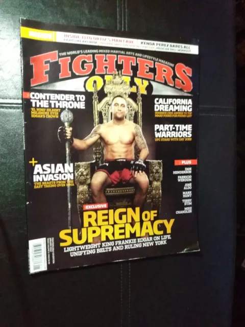 Fighters Only Magazine Jan 2012 Issue 1 Frankie Edgar Jose Aldo MMA UFC