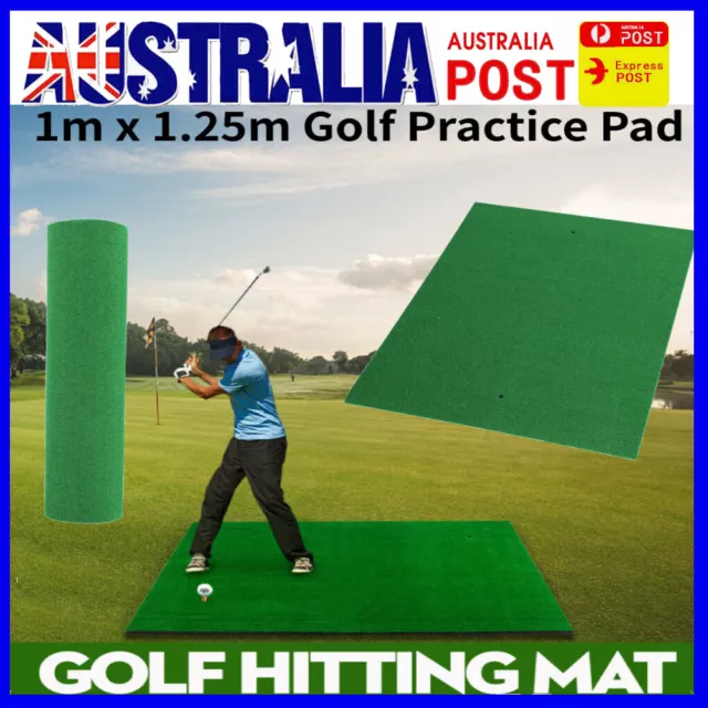 Golf Practice Net Mat Hitting Net Driving Netting Cage Training Aid 1x1.25M