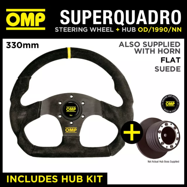 CITROEN AX GT GTi 91- OMP SUPER QUADRO FLAT BOTTOM STEERING WHEEL & HUB KIT