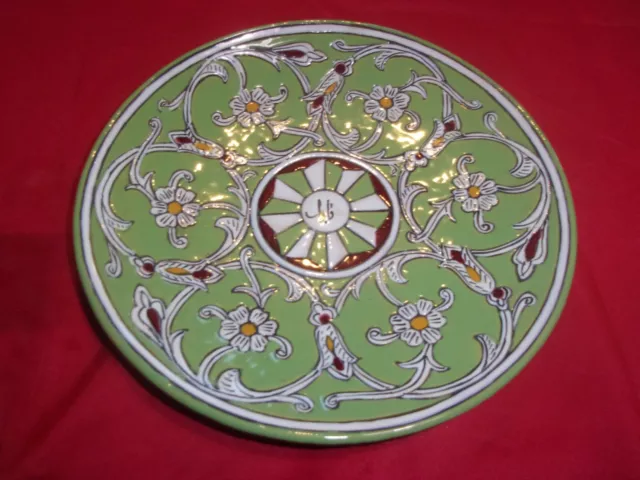 Ancien Plat Marocain Maroc signée   Art Maghreb