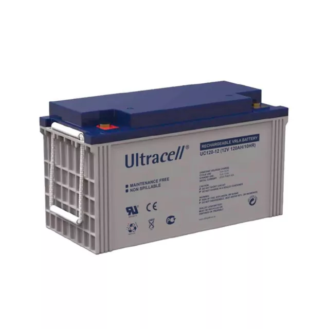 OFERTA!!! Batería estanca Ultracell GEL Ciclo Profundo 120Ah 12V Energía solar 3