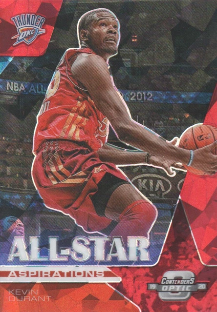 2019-20 Contenders Optic AllStar Aspirations Red Cracked Ice #11 Kevin Durant