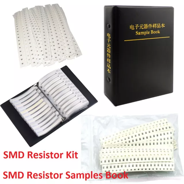 Verschiedene Größen SMD Widerstand Sortiment Bausatz / SMD Widerstand Musterbuch