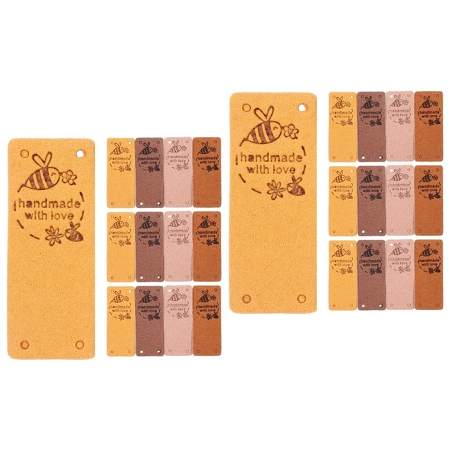 Borsgye Lot De 80 étiquettes En Tissu Faites à La Main En