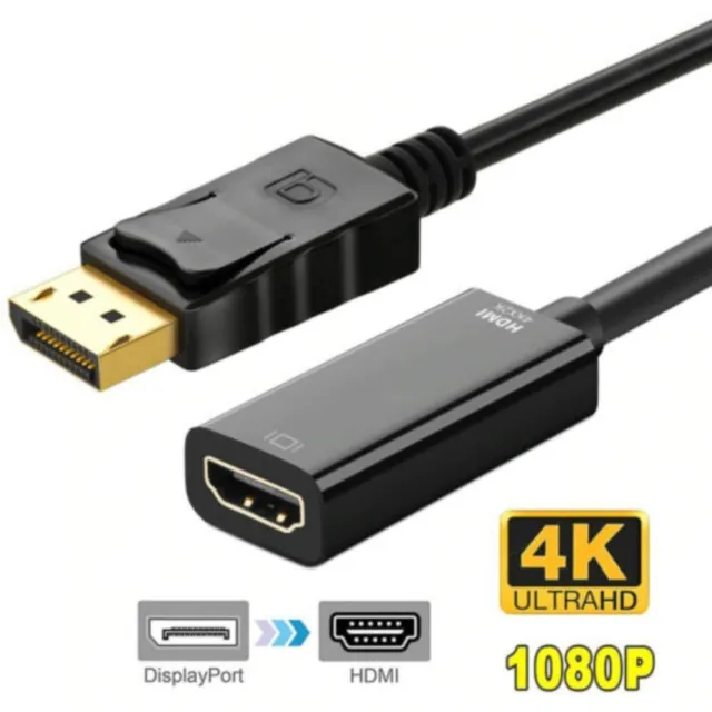 de câble Câble adaptateur HD Convertisseur d'adaptateur DP à HDMI DisplayPort