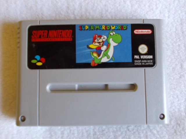 Console Super Nintendo SNES PAL – Bundle Avec Super Mario World – Version Française – Occasion