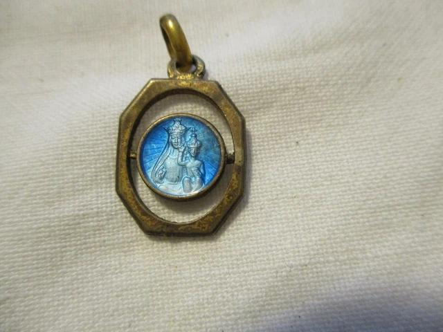 MÉDAILLE RELIGIEUSE ANCIENNE " Vierge Marie " - Metal Argente EUR 8,00 - FR