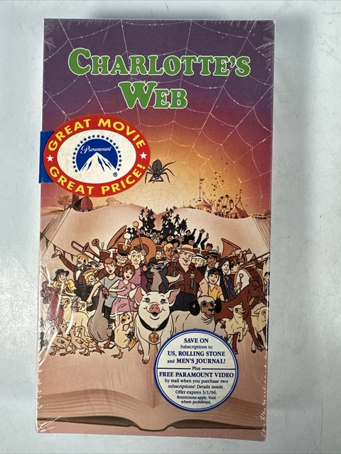 CHARLOTTE'S WEB | VHS, 1993, Paramount | New Sealed £13.31 - PicClick UK