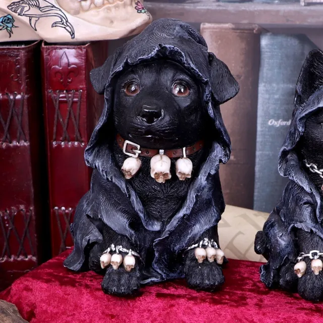 Grim Reapers Canine Cloaked Grim Reaper Dog Figurine GOTHIC PAGAN fun NEW BOXED