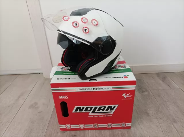 Casco Jet Nolan N40-5 Special N-Com Pure White