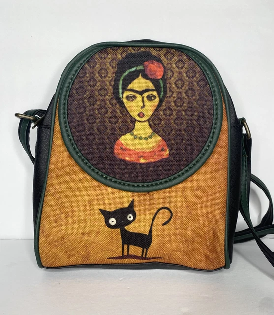 Frida Kahlo Handmade Women’s Vegan Leather Crossbody Bag Frida Kahlo Handmade Women’s Vegan Leather Crossbody Bag