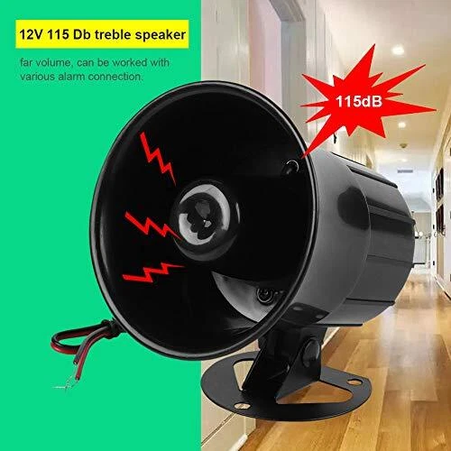 110dB DC 12V Sirène D'alarme Sirène pour Système de Protection de Sécurité à Dom 2