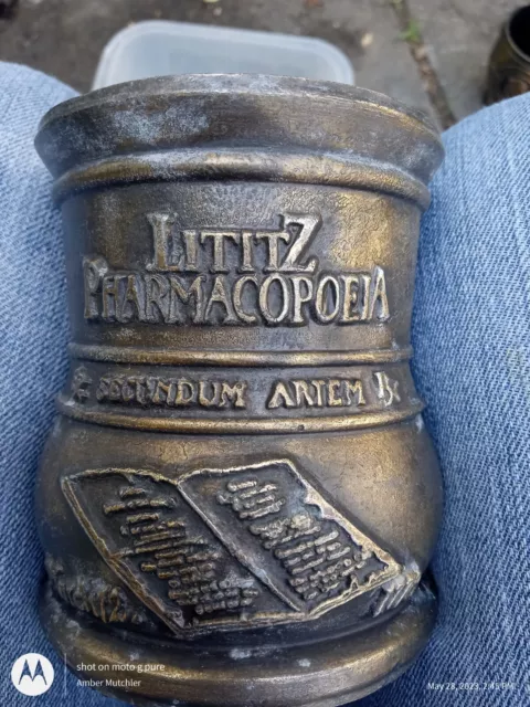 Schering Corp 1983 First American Military/Litz Pharmacopoeia Mortar Only