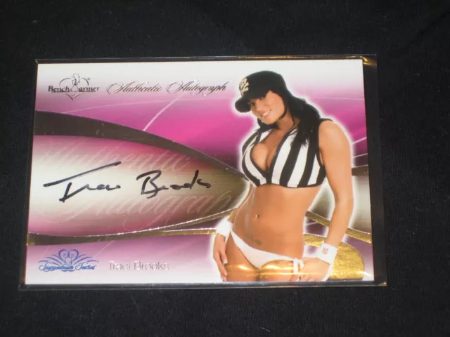 Traci Brooks Genuine Certified Authentic Hand Signed Bench Warmers Card Hot