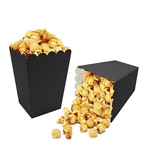 24 Pcs Popcorn Boxes Mini Paper Popcorn Box Cardboard Popcorn Container