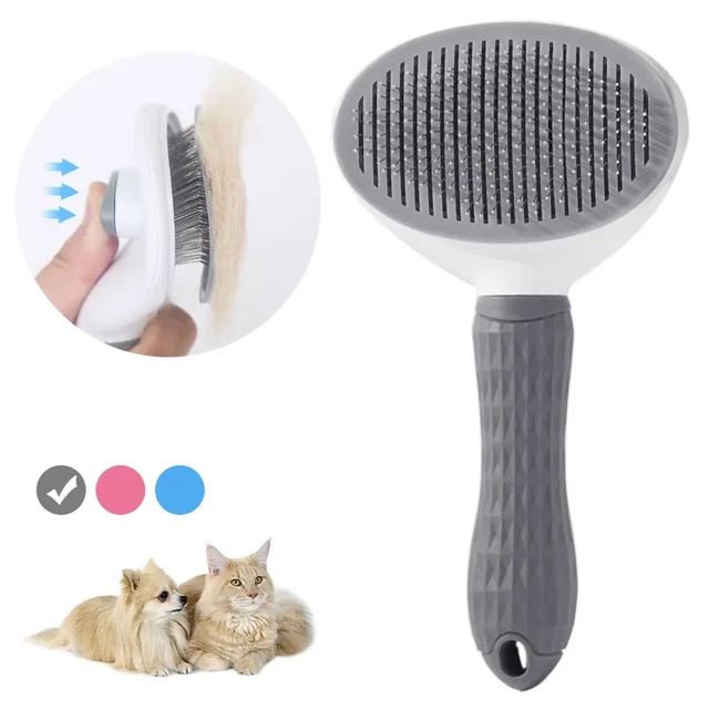 Pet Comb Dog Cat Hair Removal Grooming Massage Deshedding Cleaning Brush Tool