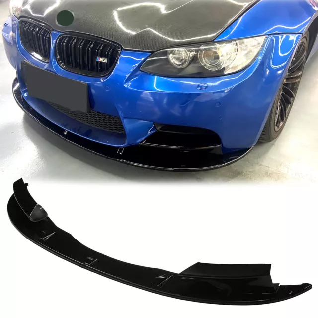 1443 - Frontlippe Spoiler Schwert V1 ABS schwarz glänzend passend für BMW  3er E92 E93 Vorfacelift mit MPaket