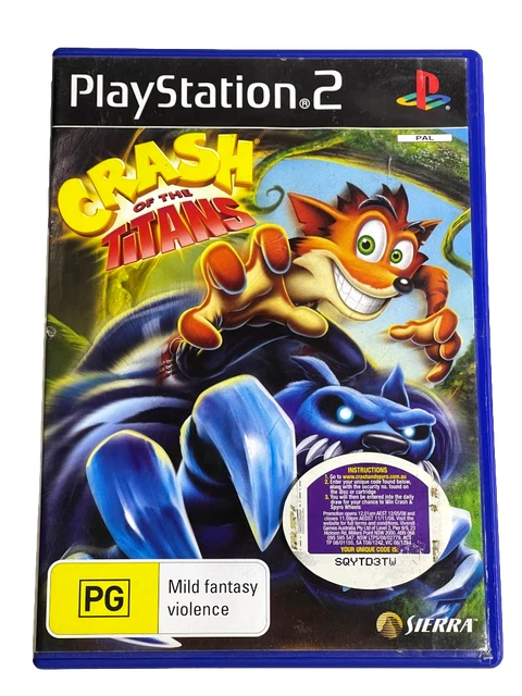 Lot De Jeux PS2 PAL Testés : Crash, Cortex, Titans Kart, Tag Team, Sanity - Français