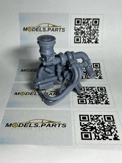 Scale Vw Engine 1:18 SCALE VW Beetle Engine turbo upgrade high quality resin EUR 28,84 ...