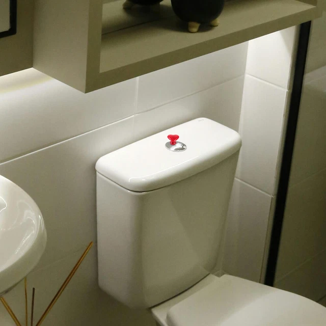 Pulsante Per WC A Forma Di Fiore, Sollevatore Per Coperchio, Strumento Multifunzione Con Adesivo Per Scarico Igienico, Design Ergonomico In ABS